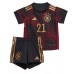 Tyskland Ilkay Gundogan #21 Borta Kläder Barn VM 2022 Kortärmad (+ Korta byxor)